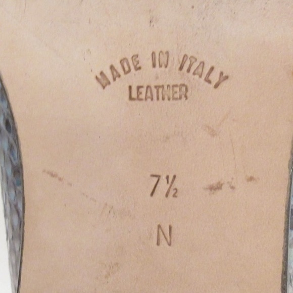 SAINT LAURENT PARIS size 7.5 NARROW python loafers - Picture 3 of 8